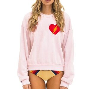 Bolt Heart Relaxed Crew